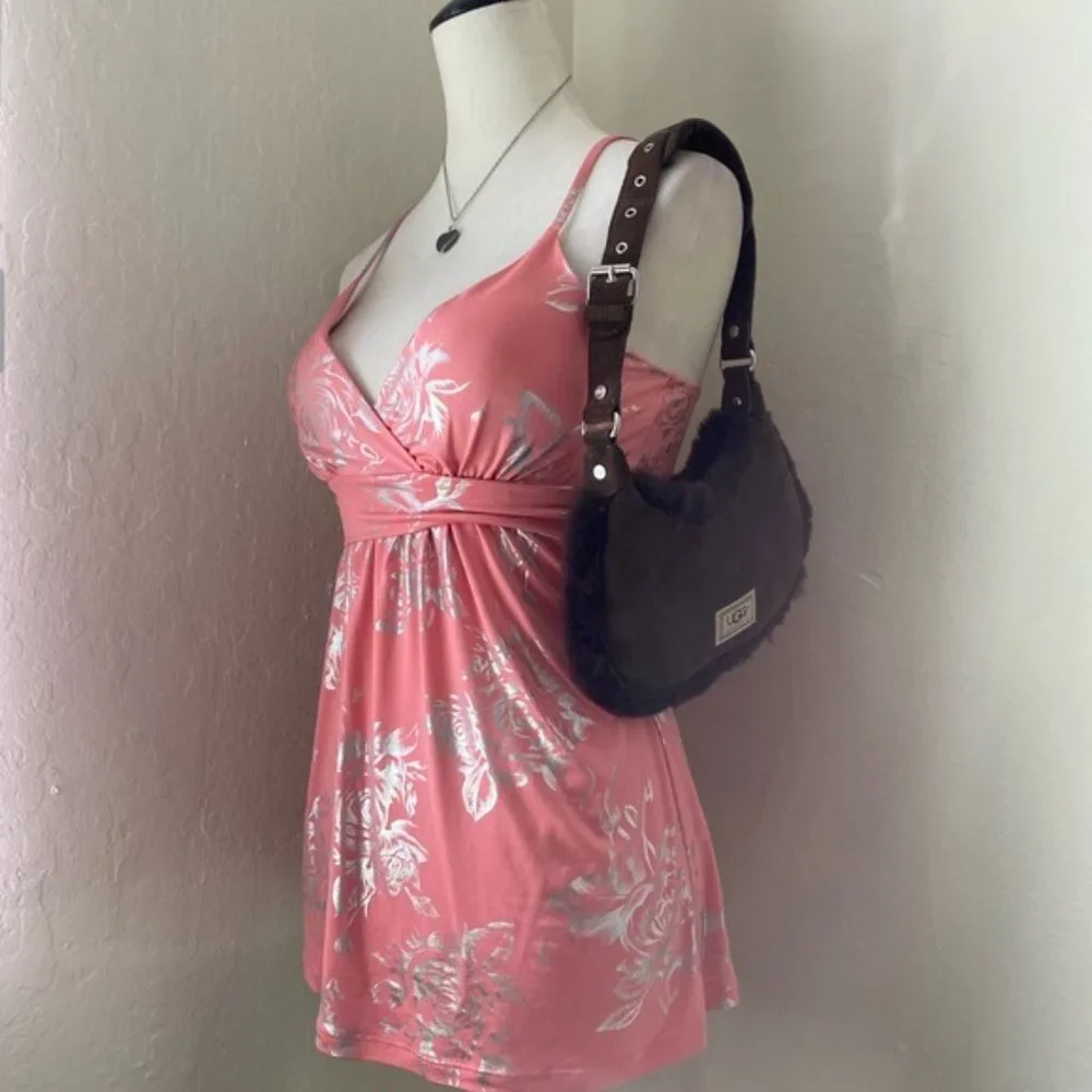 Pink Floral Women's Top - Picture 2 of 5